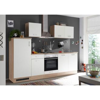 Respekta Cucina blocco cucina blocco cucina componibile Petunia 270 cm rovere Natura Respecta