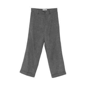 Samsøe & Samsøe Straight Trousers, male, Gray, Size: XL Straight Trousers