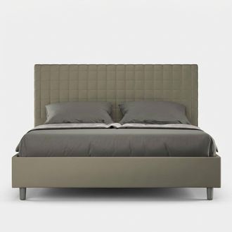 Les Tendances Cama Matrimonio 160x200 Contenedor Dise&ntilde;o Moderno Sunny M1 - Marr&oacute;n