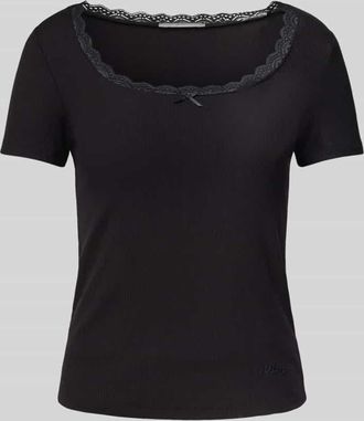 Guess T-Shirt mit Schleifen-Detail Modell LIA in Black, Größe XS