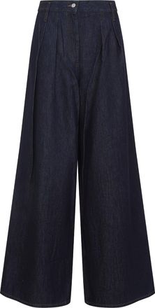 Dries Van Noten Indigo Pamplona Cotton Jeans-Donna