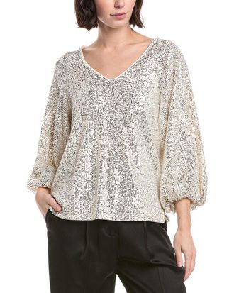 Vince Camuto Sequin Raglan Blouse