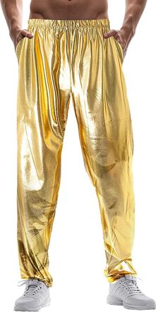 Generic Mens Elasticated Waist Trousers, Mens Cargo Pants Mens Jogging Bottoms Loose Fit Wide Leg Joggers Sweatpants Men Mens Trousers Cargo Jogger Work Jogge