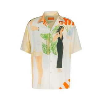 Rivieras Shoes Printed Cocktail Shirt in Motif-Cocktail at Nordstrom, Size Large Eu