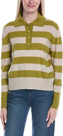 Brodie Stripe Wool & Cashmere-Blend Henley Sweater