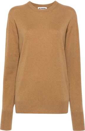 Jil Sander crew-neck cashmere jumper - women - Cashmere - 36 - Neutrals