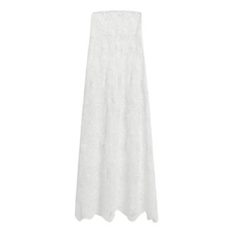 Weili Zheng Maxi Skirts, female, White, Size: L S26Pg11 Long Macram&eacute; Lace Skirt