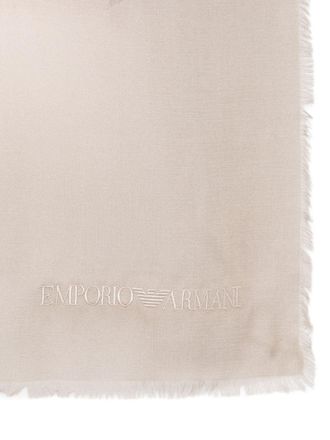 Emporio Armani Cashmere Blend Shawl - Beige