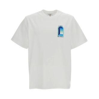 Casablanca T-Shirts, male, White, Size: XL Classic T-Shirt