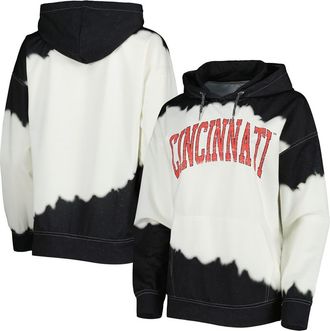 Gameday Couture Womens Gameday Couture White/Black Cincinnati Bearcats For the Fun Double Dip-Dyed Pullover Hoodie at Nordstrom, Size X-Small