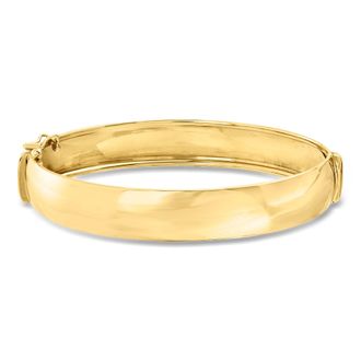 Ross-Simons Italian 14kt Yellow Gold Bangle Bracelet With Box Clasp