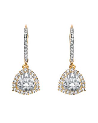 Genevive 14K Over Silver Drop Earrings
