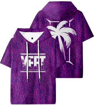 Generic Jey USO Yeet Camo Hooded T-Shirts Short Sleeve Sportwear Tee Women Men Outdoor Streetwear Tops (XXL,A16)