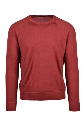 Drumohr Merino Wool Crew Neck Sweater - Brown