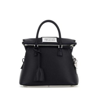 Maison Margiela Navy Blue Leather Mini 5Ac Handbag