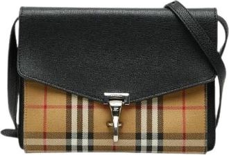 Burberry Pre-owned Nova Check Canvas Leather Shoulder Bag - Dames - Vintage Schoudertas - Veelkleurig - ONE Size - Leer - Vintage