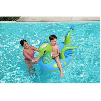 Trade Shop Trade Shop - Cavalcabile Gonfiabile Forma Drago Fantasy Dragon 134x142 Cm Con Maniglie 41476