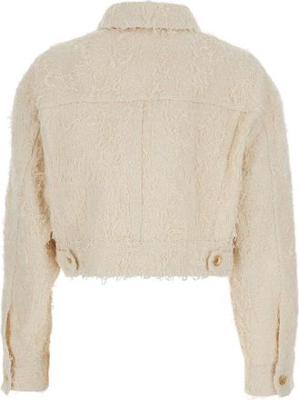 Brunello Cucinelli Womens Jacket, White Cotton Coat