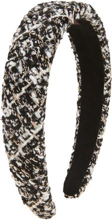 Tasha Padded Metallic Tweed Headband in Black Multi at Nordstrom