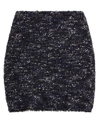 8 by YOOX TWEED MINI SKIRT WITH FRAYED HEM