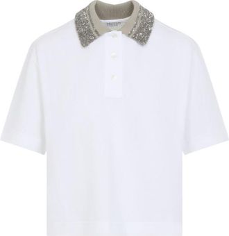 Brunello Cucinelli White Dazzling Polo