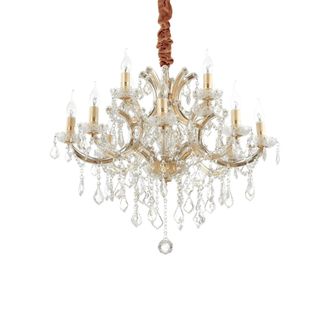 Ideal Lux Ideal Lux Napoleon - L&aacute;mpara Colgante De 12 Luces Dorado