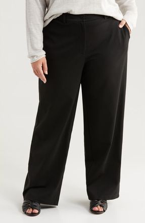 Eileen Fisher Wide Leg Pants in Black at Nordstrom, Size 3X