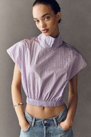 S/W/F Funnel-Neck Crop Top