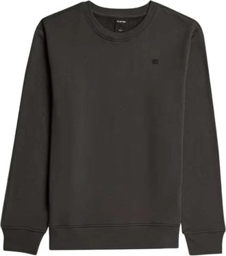 G-Star Logo Sweater - Heren - Sweatshirts - Grijs - 2XL - Katoen - Hoodies & sweatvesten