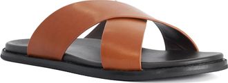 Dune London Mens Interestingg - Leather Sandals - Tan - Size UK 10