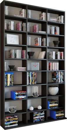 ebuy24 Ebuy24 - Estante De Madera Vcm De Pie Gabinete De Cd De Ahorro De Espacio Para 1080 Cd O 504 Dvd Dimensiones: Al. 181 X An. 102 X P. 23 Cm Estante De 