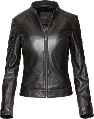 Bugatti Dames, Jassen, Zwart, Maat: 2XL Leer