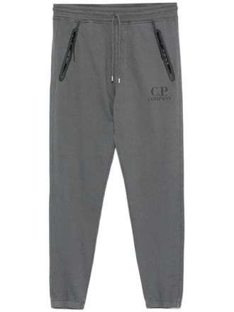 C.P. Company logo-print sweatpants - men - Cotton - 3XL - Grey