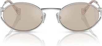 Miu Miu Sunglasses Mu52 Y 1 Bc10 F Silver/Silver Mirrored Women