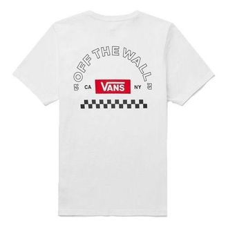 Vans Mens Vans Alphabet Logo Casual Sports Short Sleeve White VN0A48ATWHT