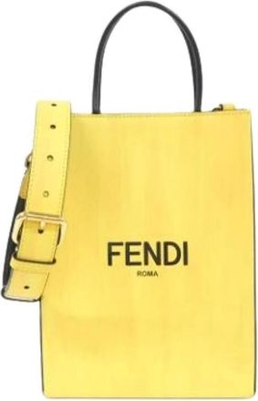 Fendi Pre-owned Tote Bags, female, Yellow, Size: ONE SIZE Pre-owned Vintage Tote Bag