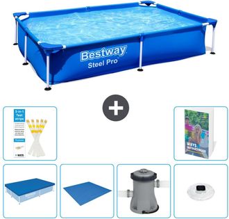 Bestway Piscina Bestway Steel Pro Rectangular - 221x150x43 Cm - 7-piezas S74