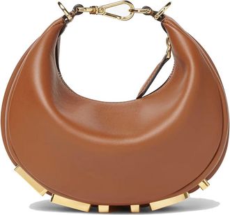 Fendi Tassen, Dames, Bruin, ONE Size, Leer, Fendigraphy Mini
