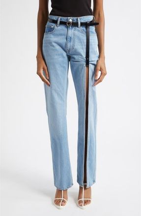 Coperni Denim Suspended Pants in Blue Light at Nordstrom, Size 42