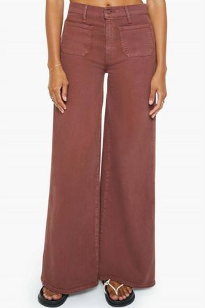 Mother Patch Pocket Undercover Jeans In Friar Brown
