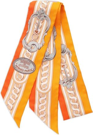 Hermès Foulard Bride De Cour anni 20 - Arancione