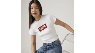 Levi's Graphic Essential Sporty Tee - Womens - M - White