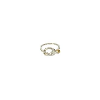 Tiffany & Co. Gold Silver Yellow Gold (18K) Silver 925 Band Ring (Pre-Owned)