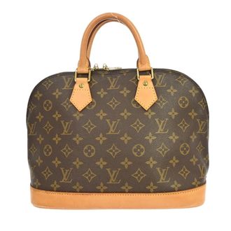 Louis Vuitton Alma Handbag Monogram Canvas Brown Canvas Handbag (Pre-Owned)