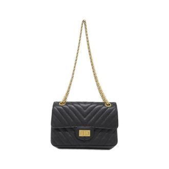 Chanel Pre-owned Vintage Schoudertas - Dames - Pre-owned - Zwart - Maat: ONE Size Leer