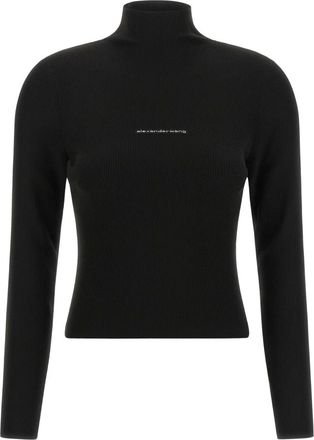 Alexander Wang Truien & Vesten, Dames, Zwart, S, Turtleneck Trui