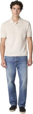 Missoni Flamed Mercerized Cotton Polo Shirt in Blue at Nordstrom, Size 48 It