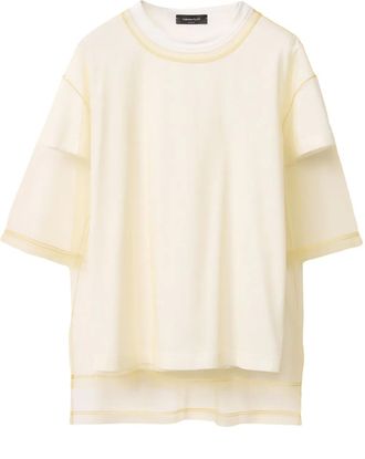 Fabiana Filippi T-shirt con design a strati - Toni neutri