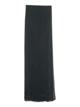 Emporio Armani Sjaal met jacquard - Blauw