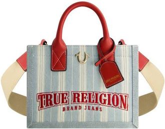 True Religion Denim Stripe Modern Tote at Nordstrom